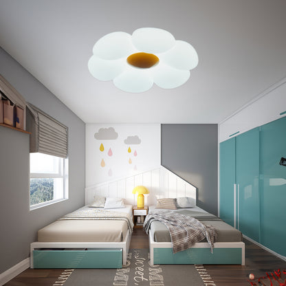 Six-leaf Flower Kids Room Eclectic Metal Ceiling Lamp