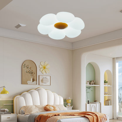 Six-leaf Flower Kids Room Eclectic Metal Ceiling Lamp