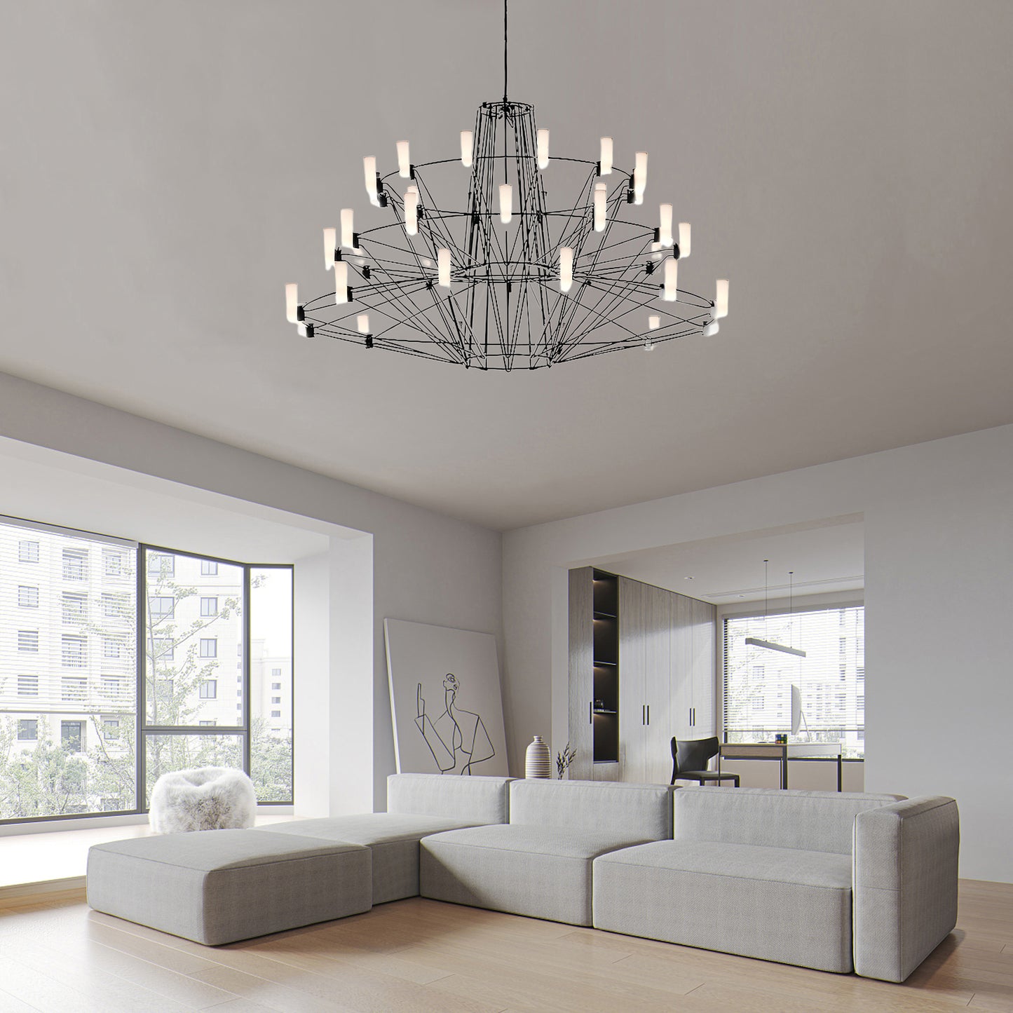 Sky Ballet Classic Metal Chandelier