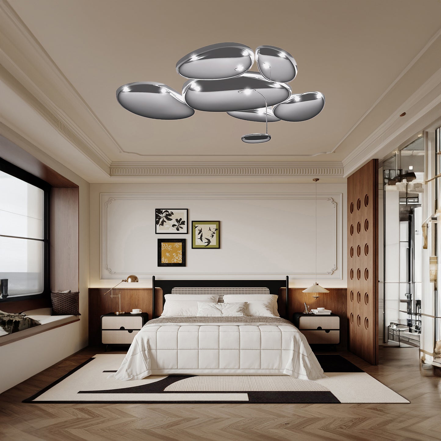 Skydro Art Deco Aluminum Ceiling Lamp