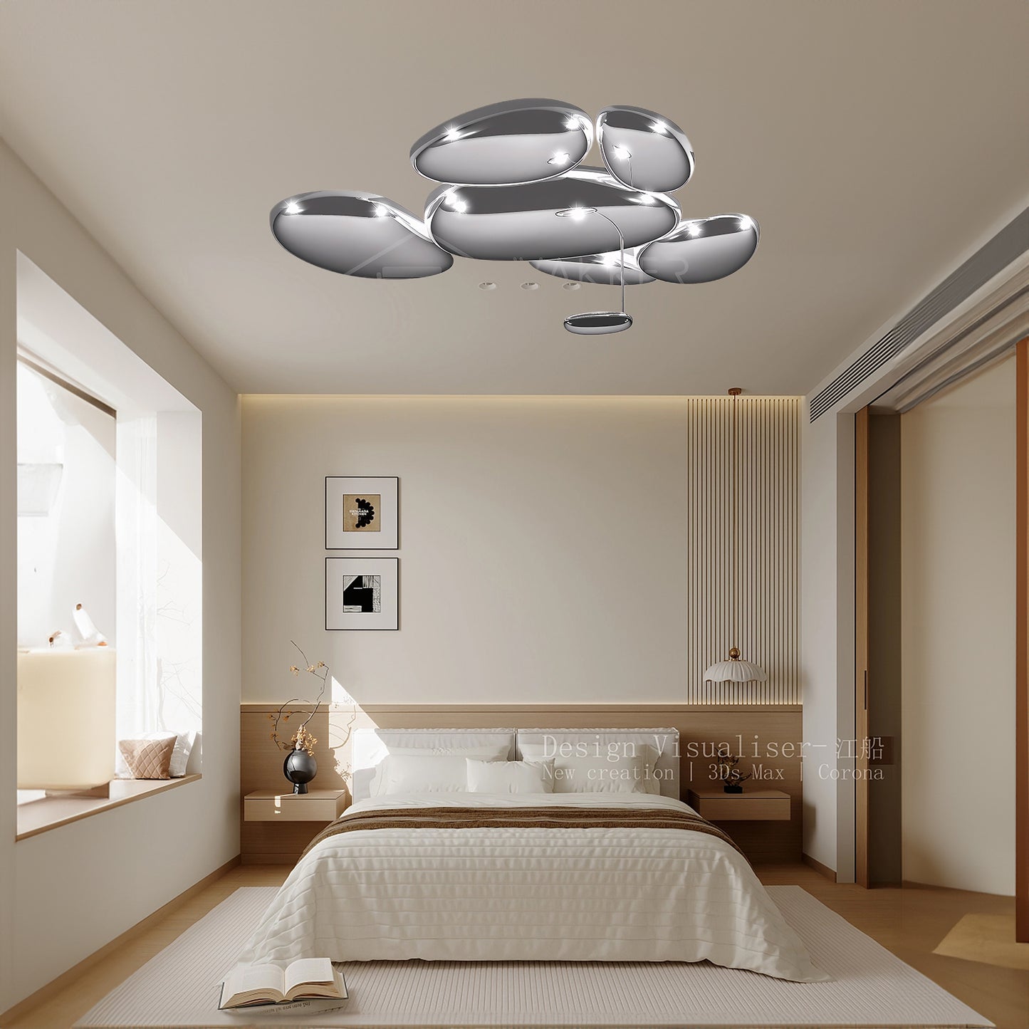 Skydro Art Deco Aluminum Ceiling Lamp