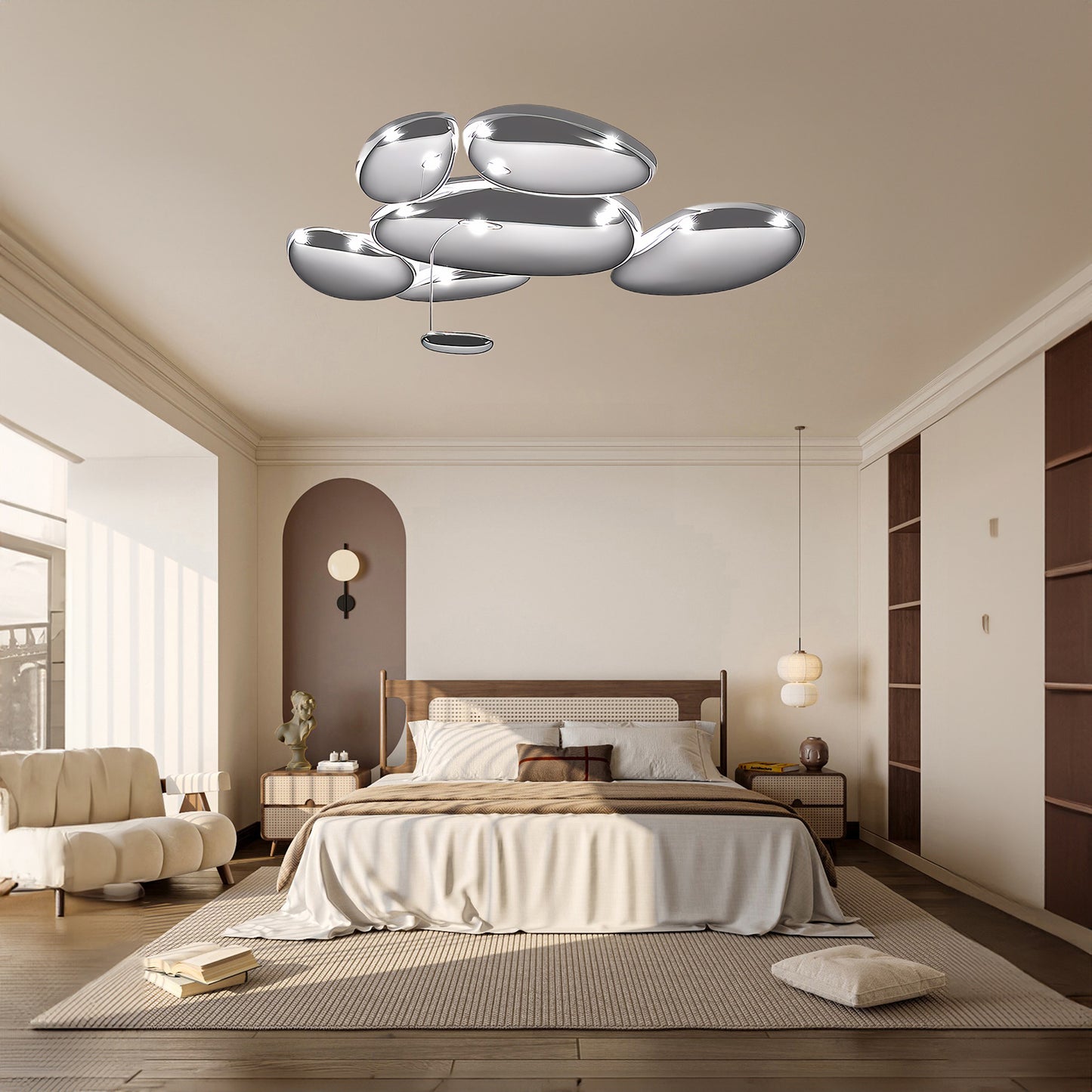 Skydro Art Deco Aluminum Ceiling Lamp