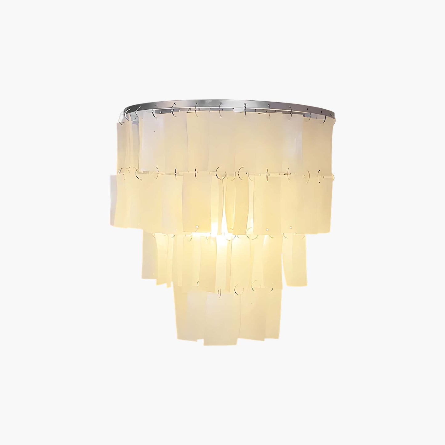 Skye Shell Tiered Eclectic Metal Wall Lamp