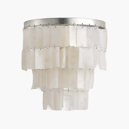 Skye Shell Tiered Eclectic Metal Wall Lamp