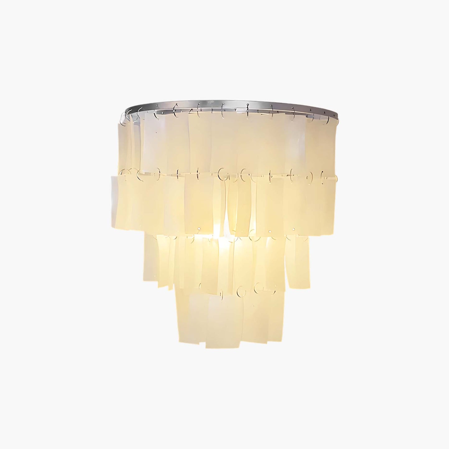 Skye Shell Tiered Eclectic Metal Wall Lamp