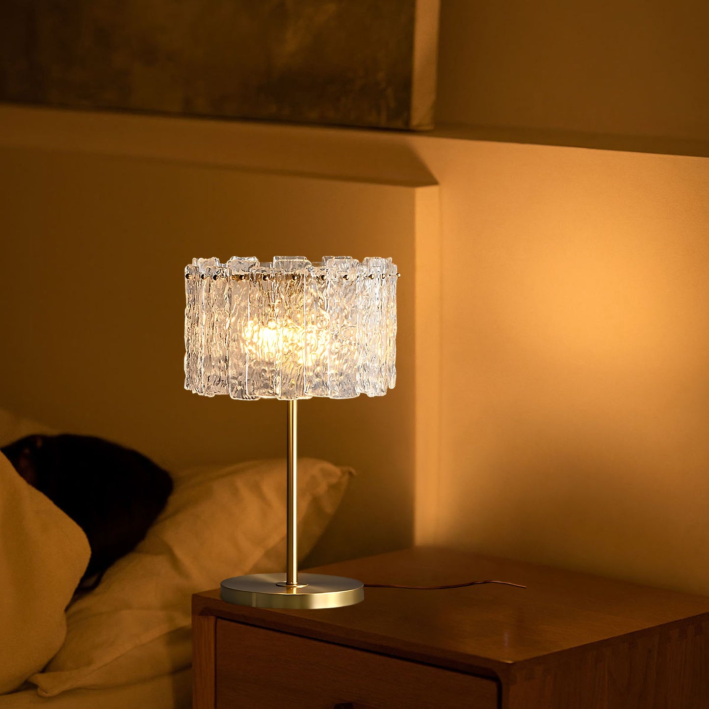 Skylar Art Deco Crystal Table Lamp