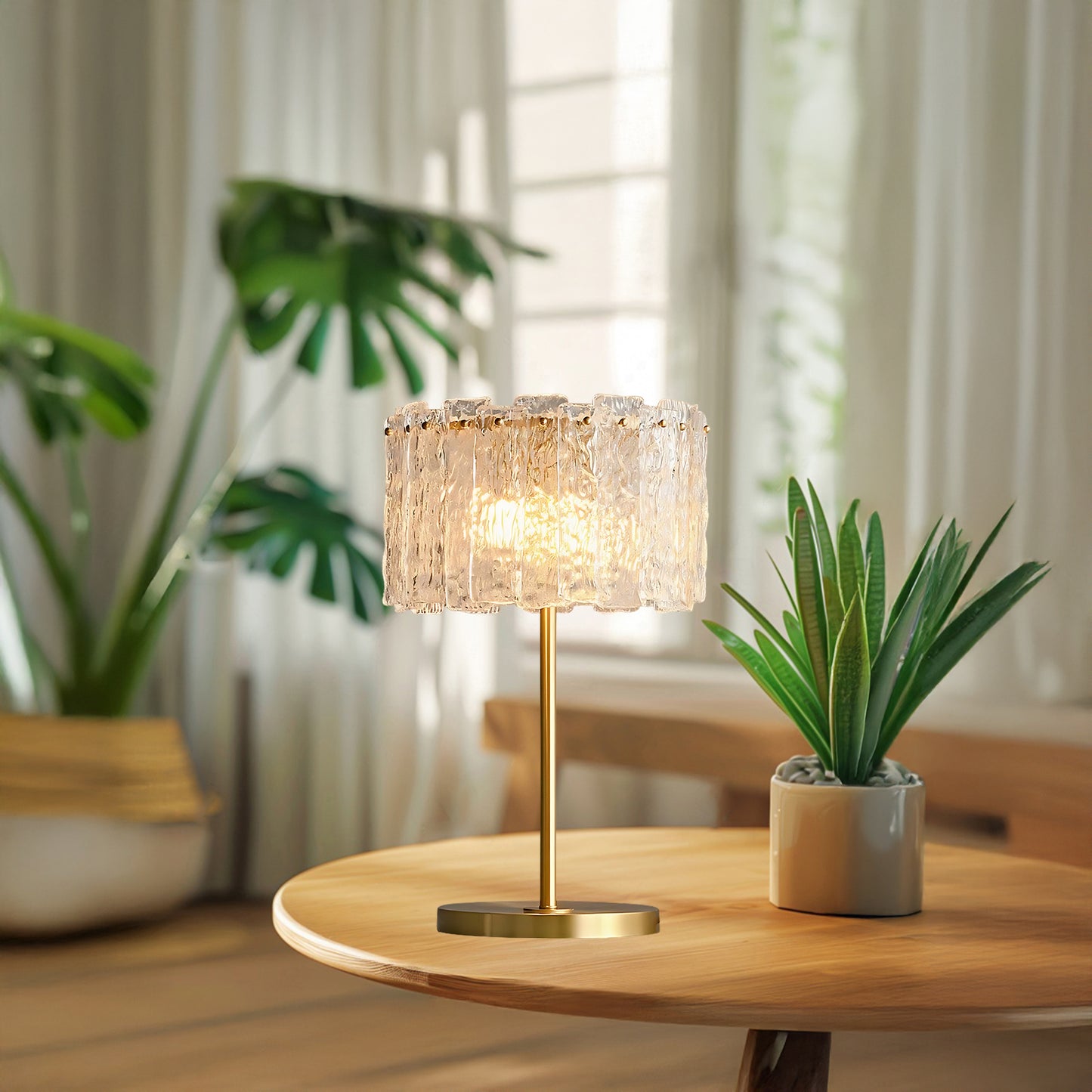 Skylar Art Deco Crystal Table Lamp