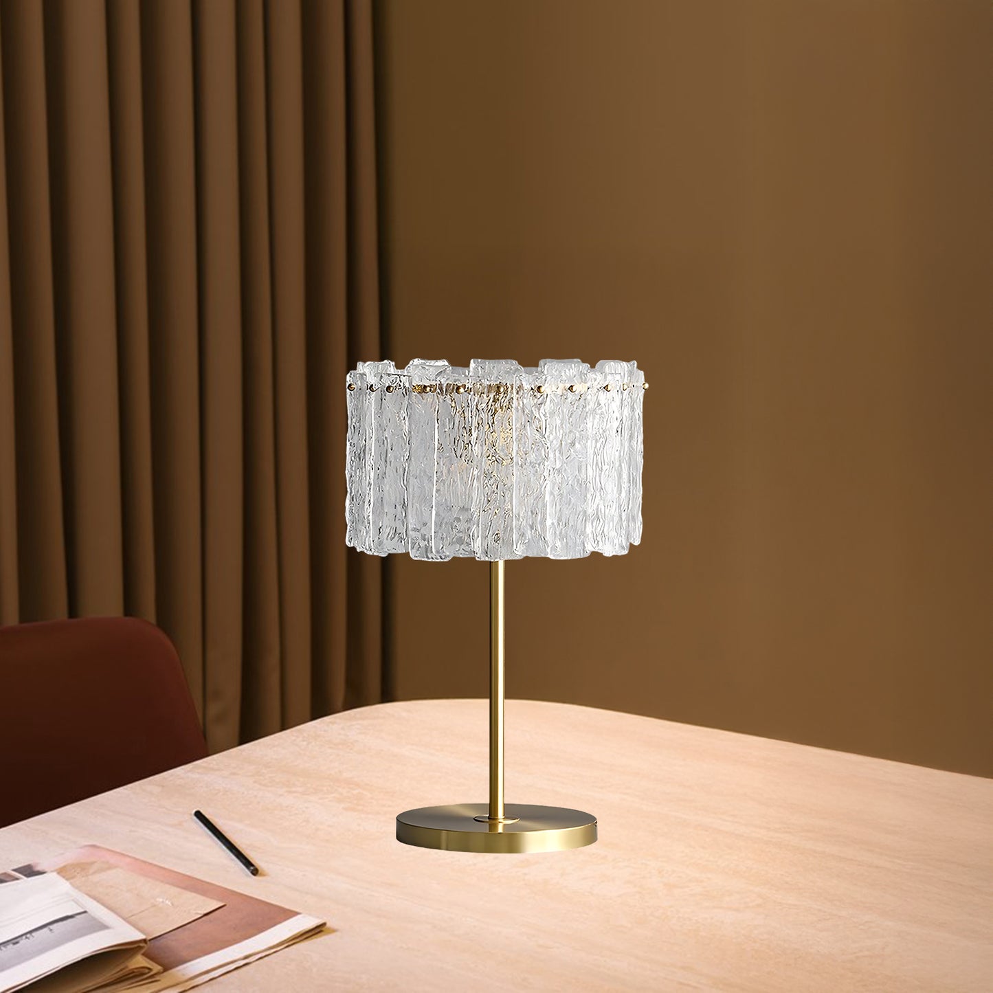 Skylar Art Deco Crystal Table Lamp