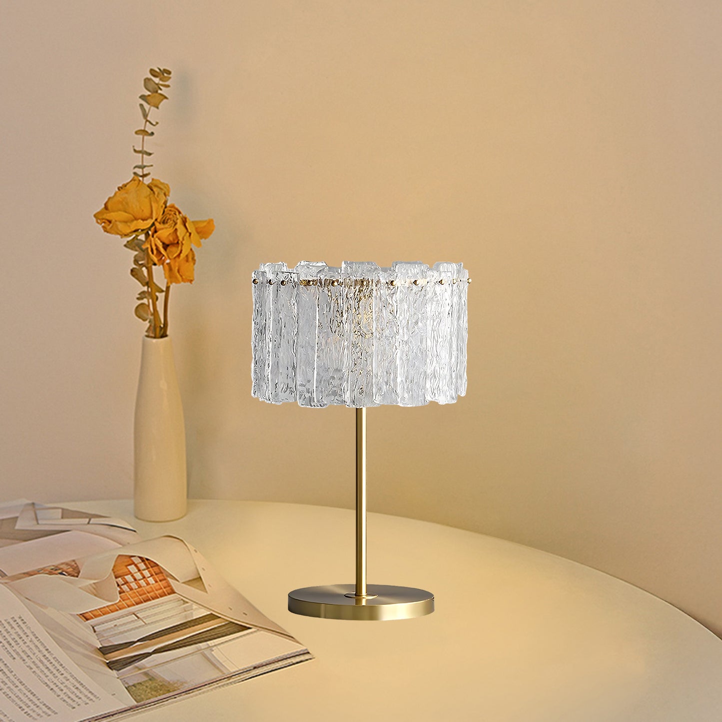 Skylar Art Deco Crystal Table Lamp