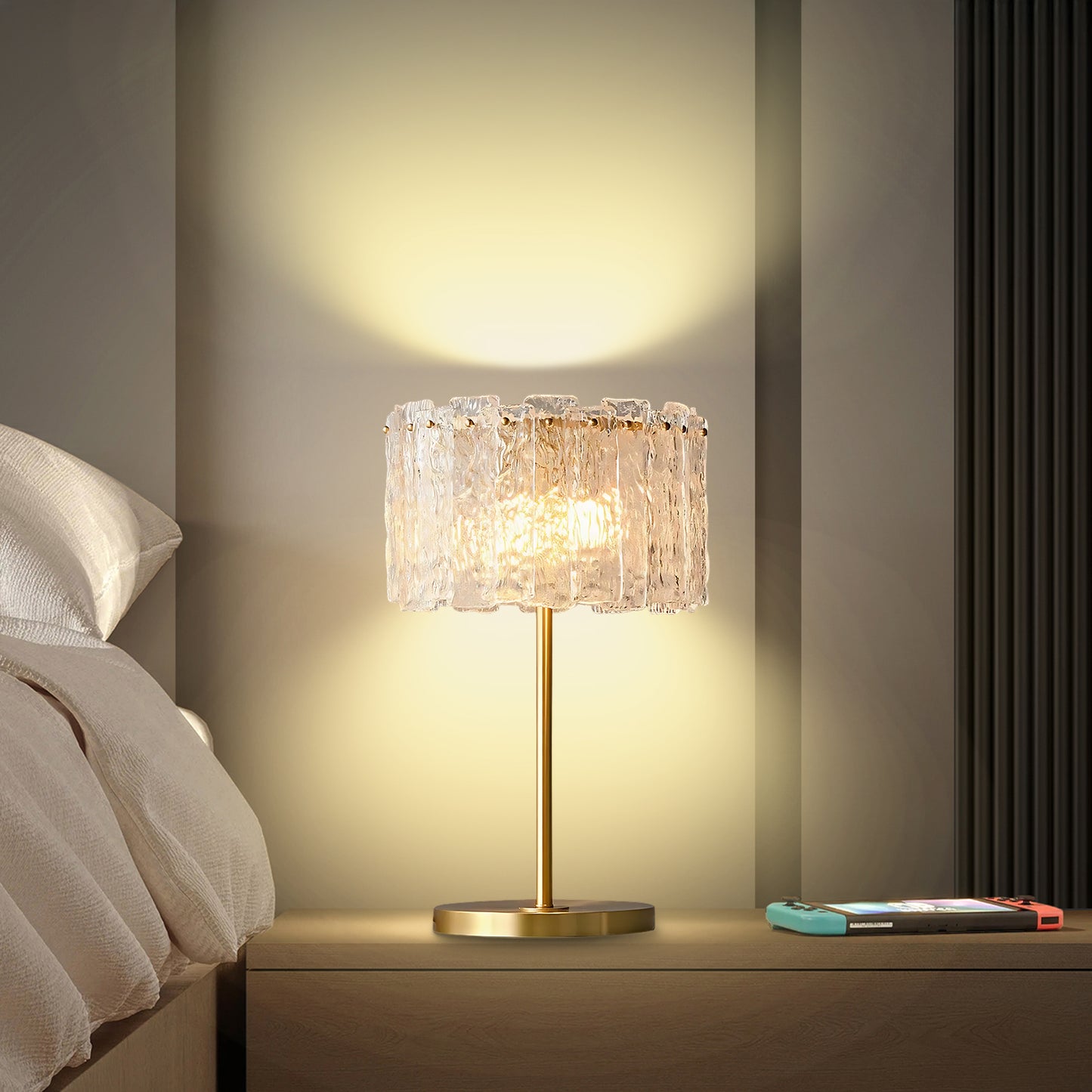 Skylar Art Deco Crystal Table Lamp