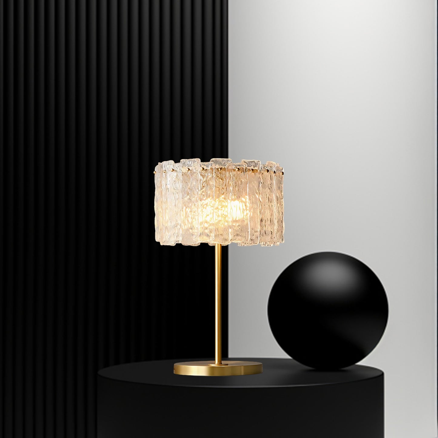 Skylar Art Deco Crystal Table Lamp