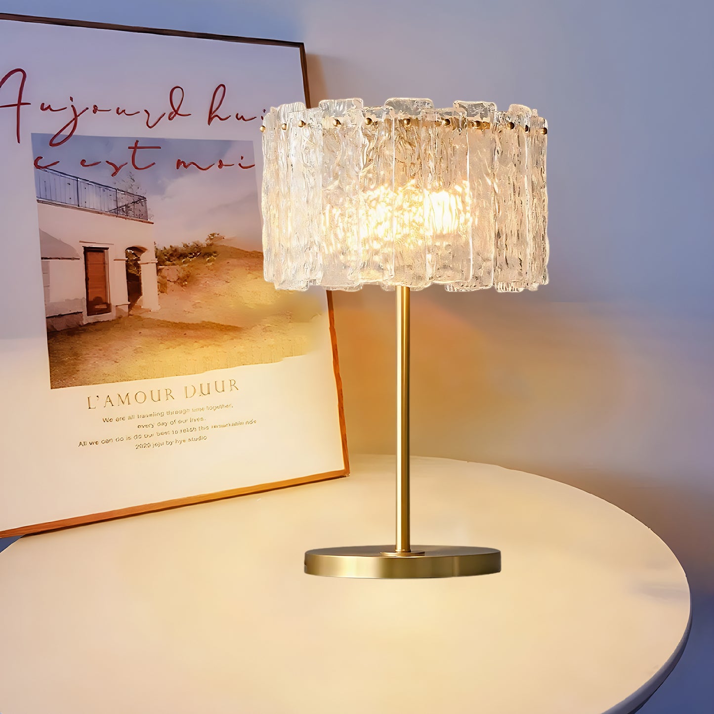 Skylar Art Deco Crystal Table Lamp