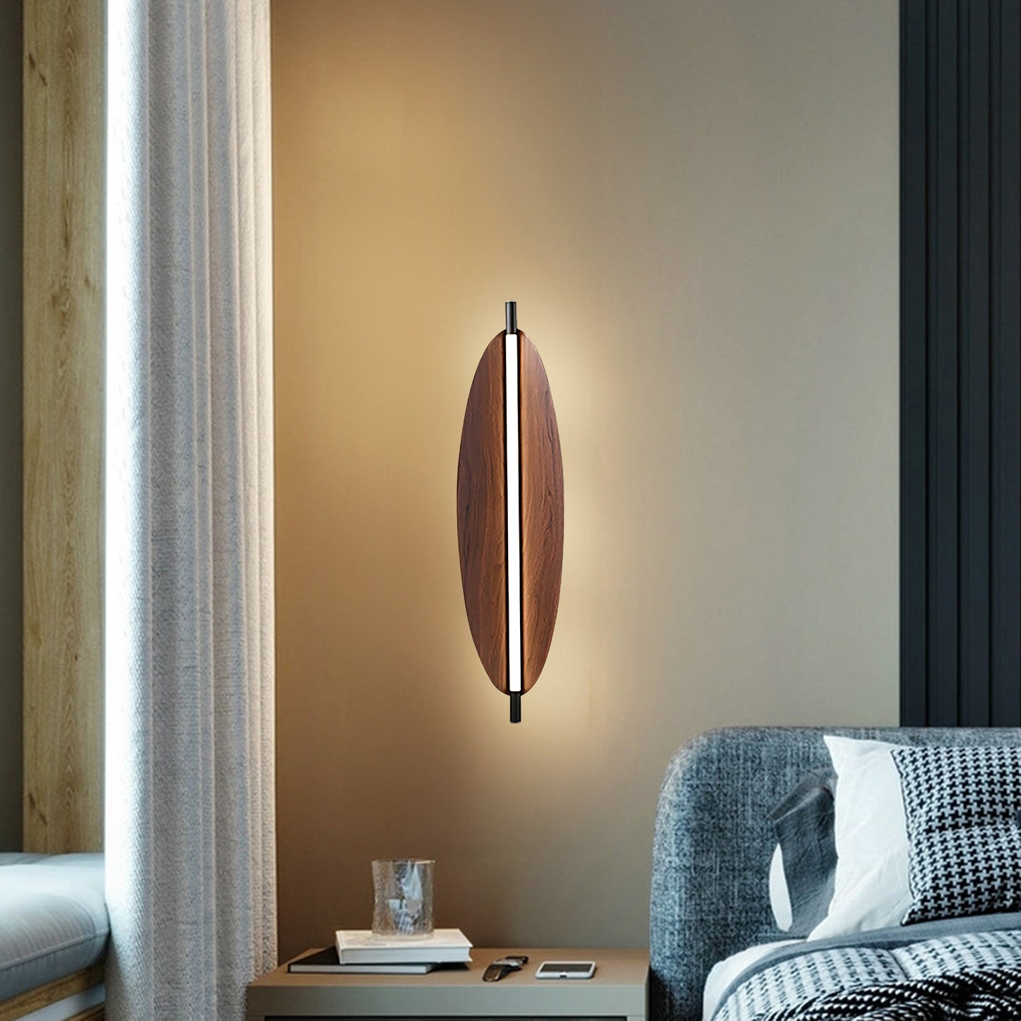 Sleek Electric Metal Board Sconce