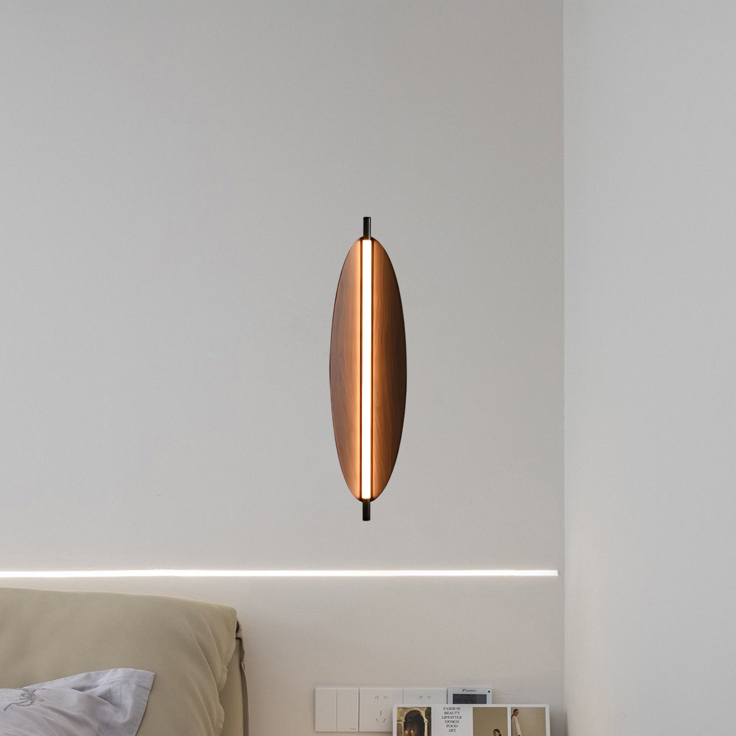 Sleek Electric Metal Board Sconce