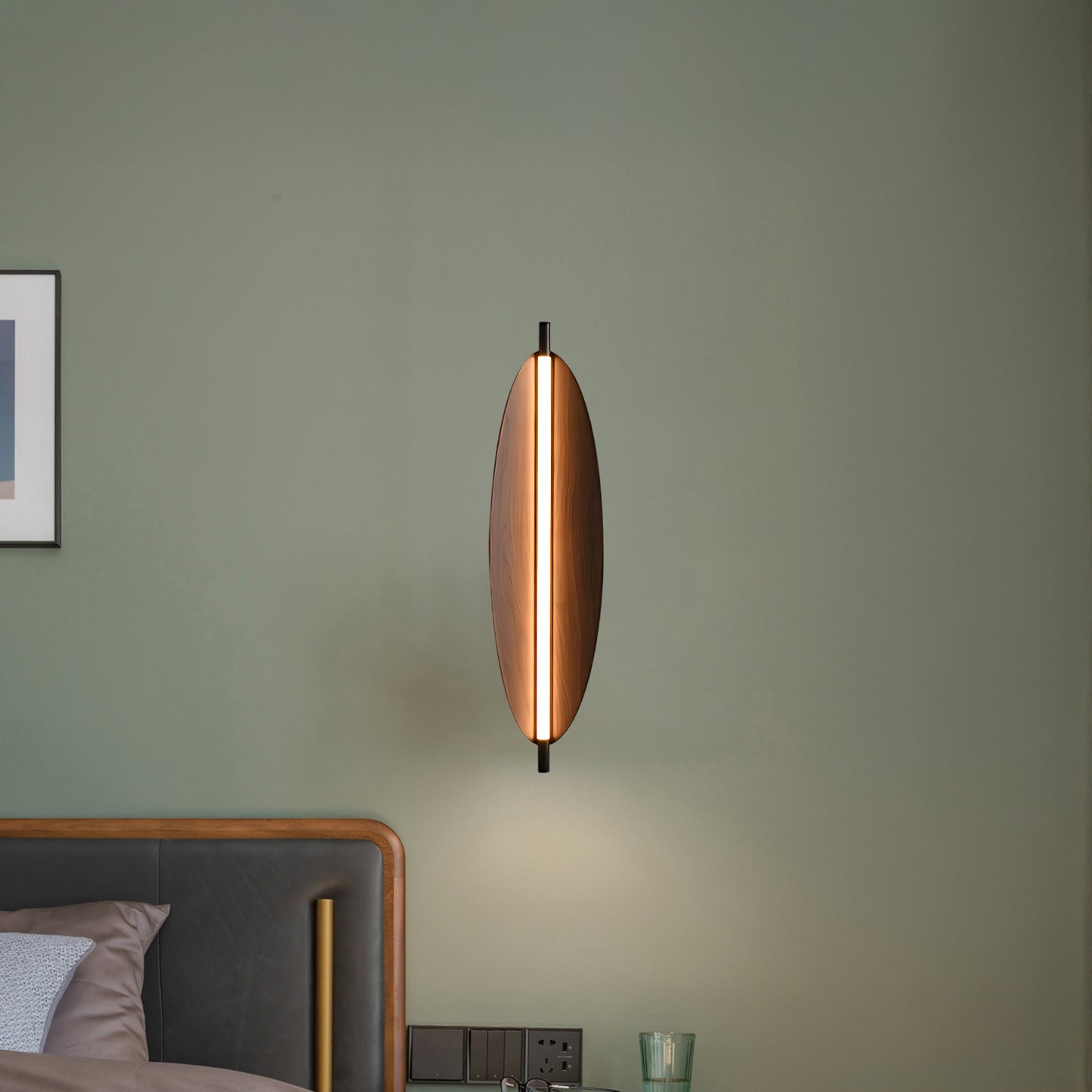 Sleek Electric Metal Board Sconce