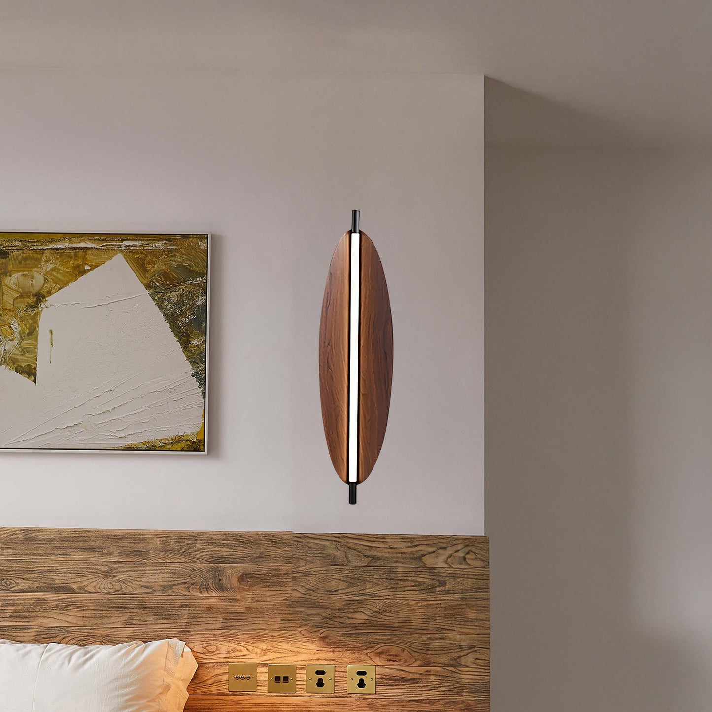 Sleek Electric Metal Board Sconce