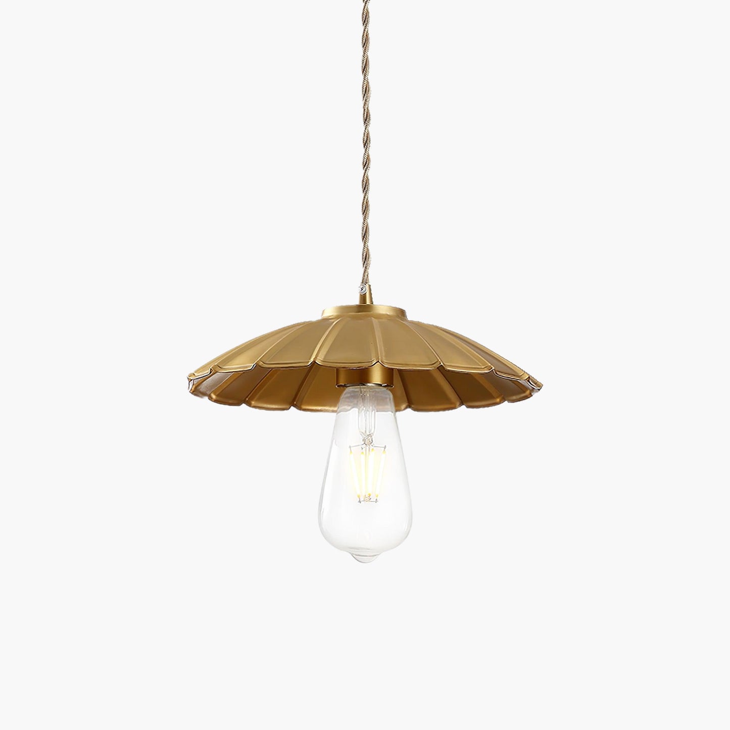 Sleek Flat Minimalist Metal Pendant Lamp