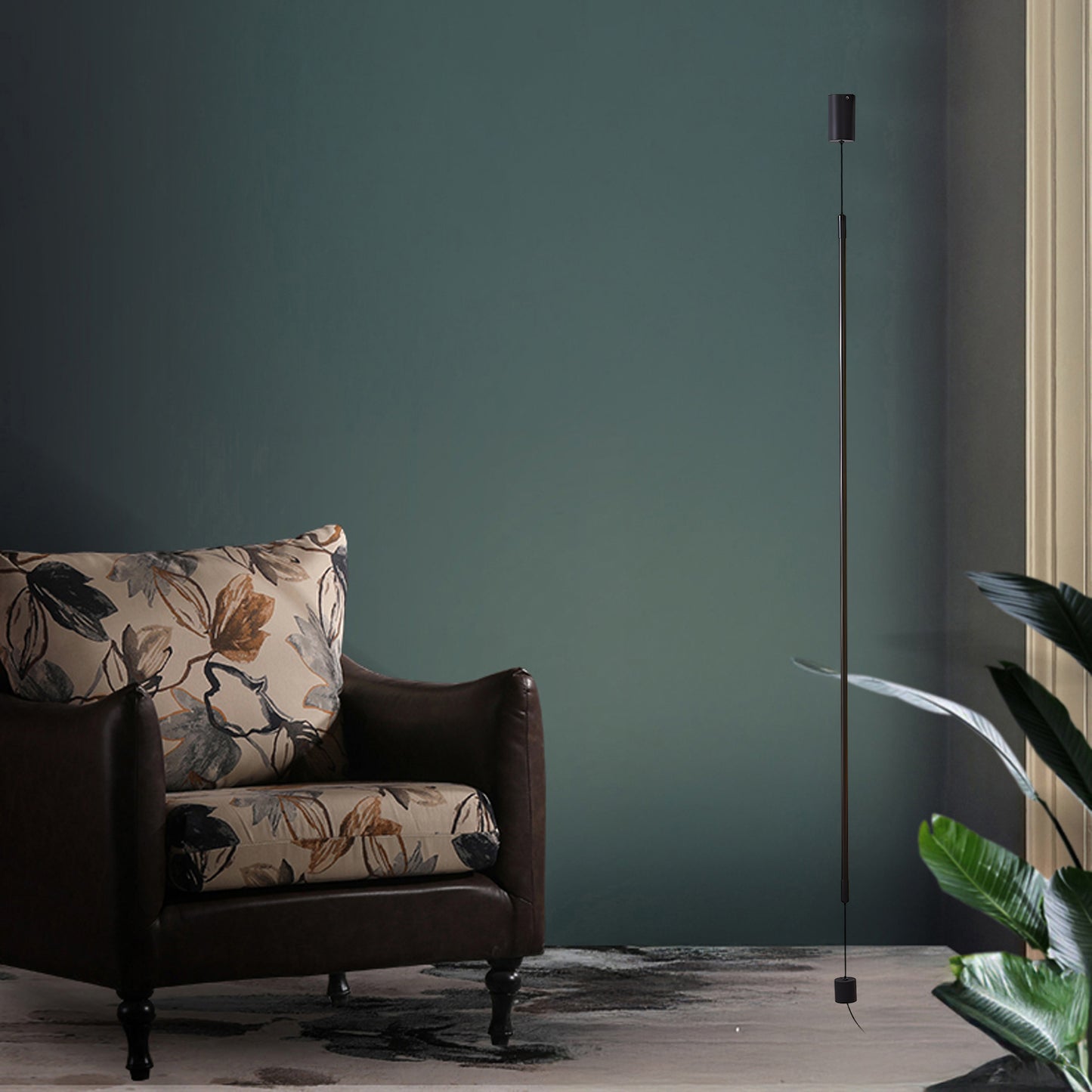 Slim line Cabinet Contemporary Metal Floor Lamp