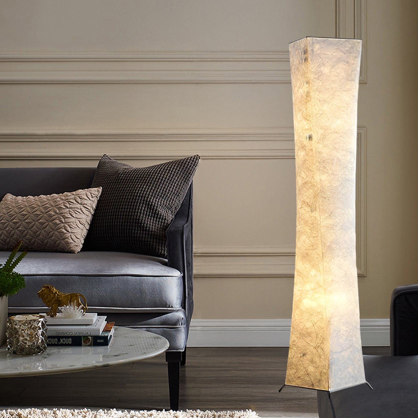 Slim Waist Tower Modern Metal Floor Lamp