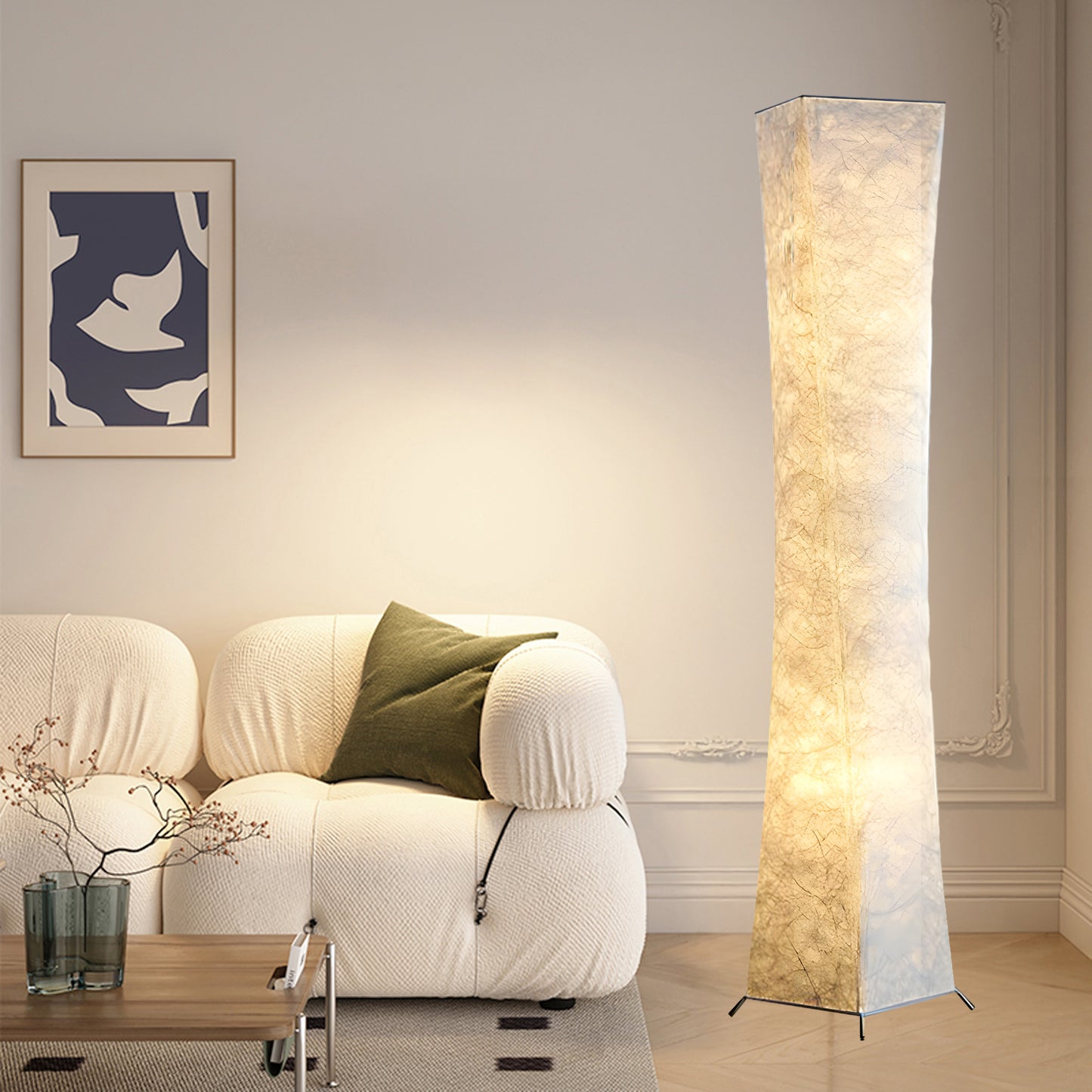 Slim Waist Tower Modern Metal Floor Lamp