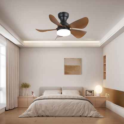 Small Arilia 29 Modern Metal Ceiling Fan Light