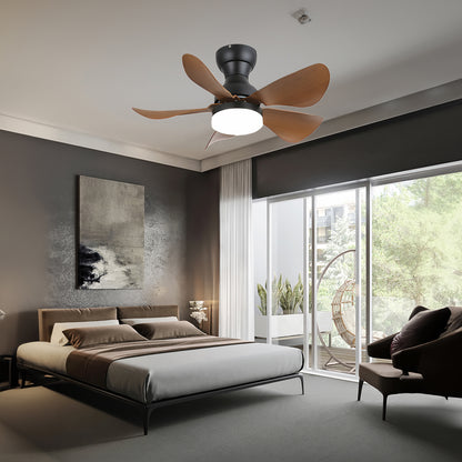 Small Arilia 29 Modern Metal Ceiling Fan Light