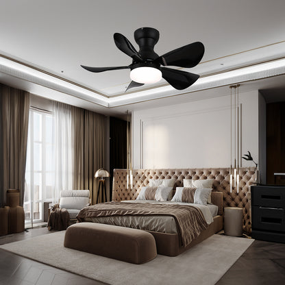 Small Arilia 29 Modern Metal Ceiling Fan Light