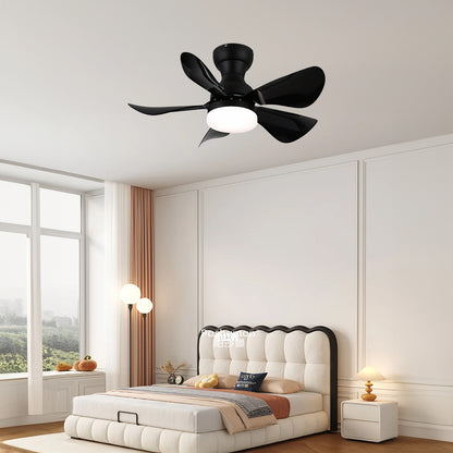 Small Arilia 29 Modern Metal Ceiling Fan Light