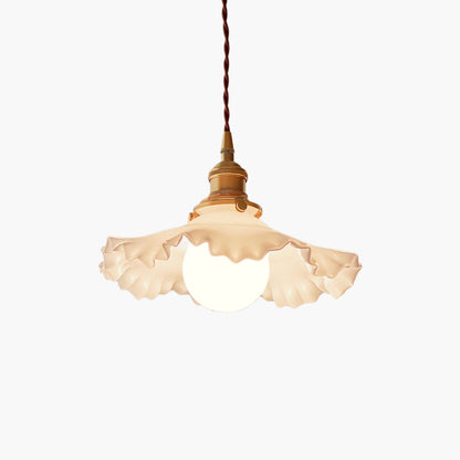 Small Floral Modern Crystal Pendant Lamp