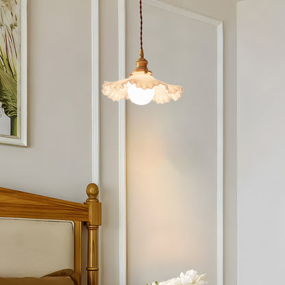 Small Floral Modern Crystal Pendant Lamp