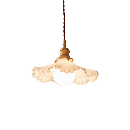 Small Floral Modern Crystal Pendant Lamp