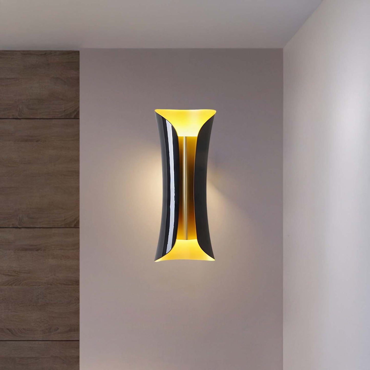 Small Waist Minimalist Metal Wall Lamp