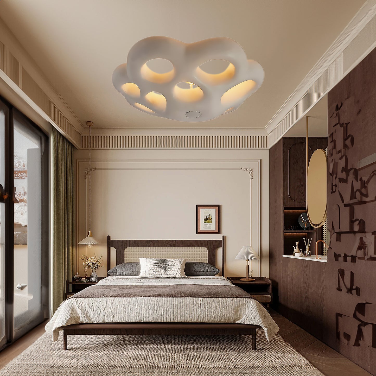 Soka Retro Material Ceiling Lamp