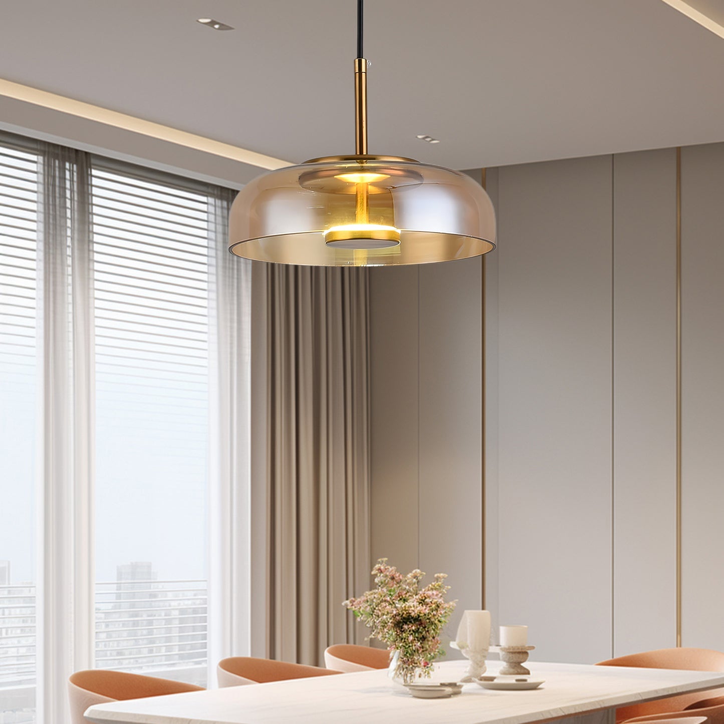 Solara Modern Crystal Pendant Lamp