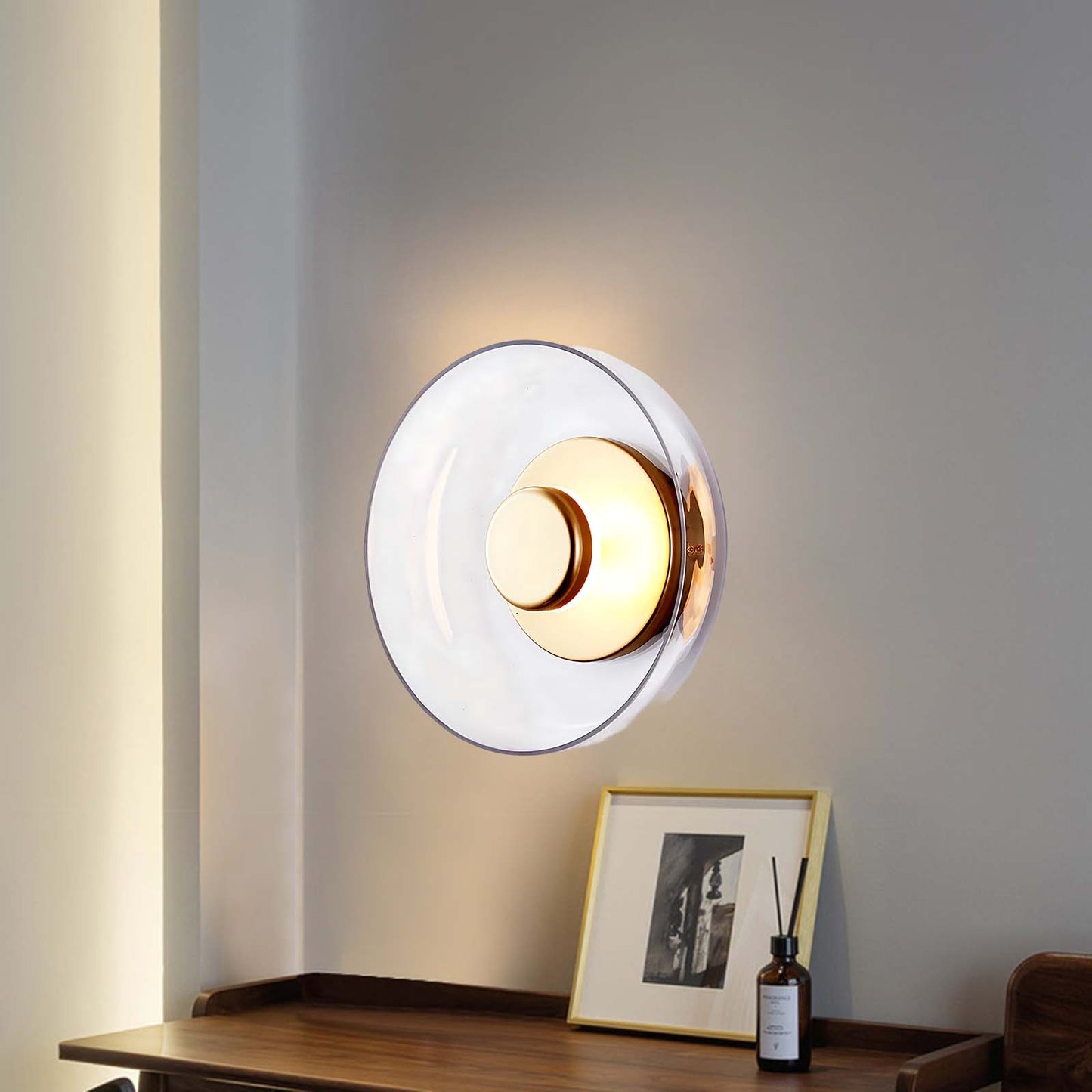 Solara Minimalist Crystal Wall Light