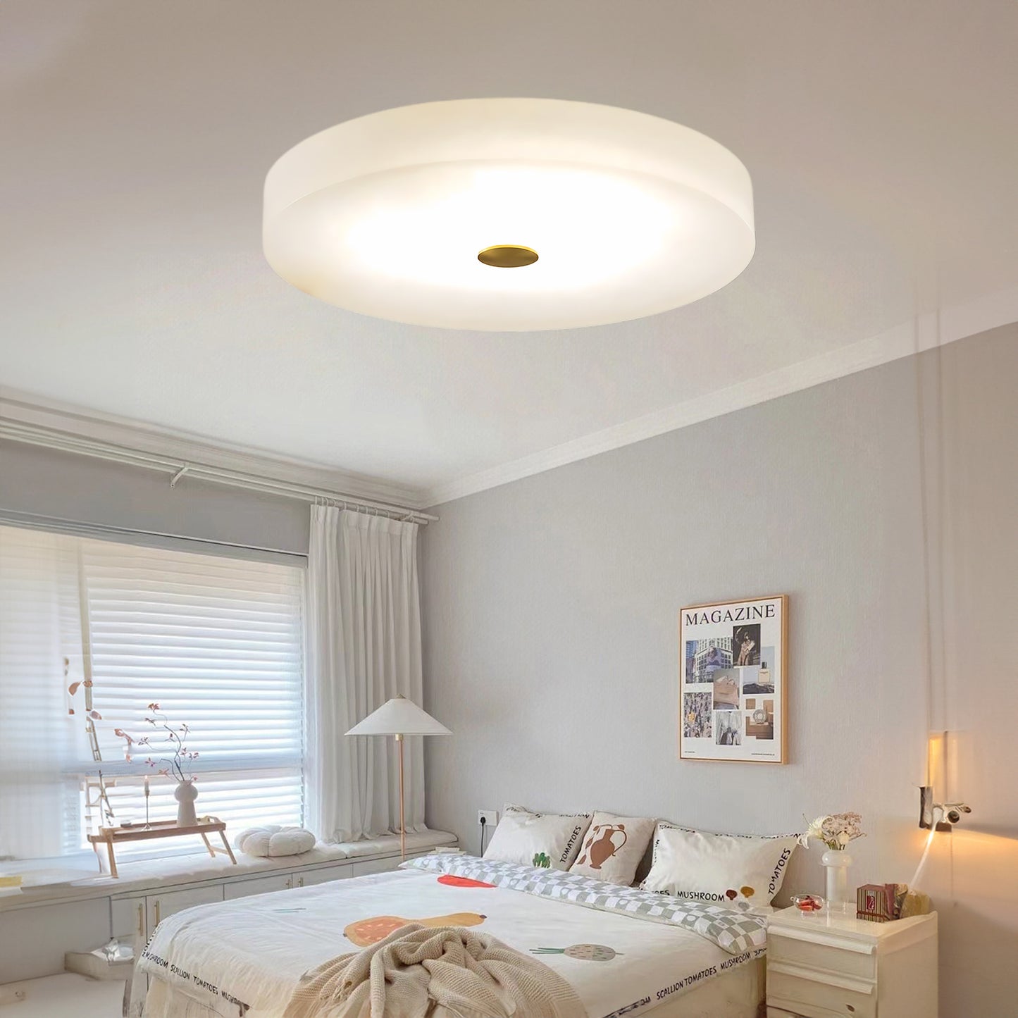 Sophie Alabaster Modern Metal Ceiling Lamp