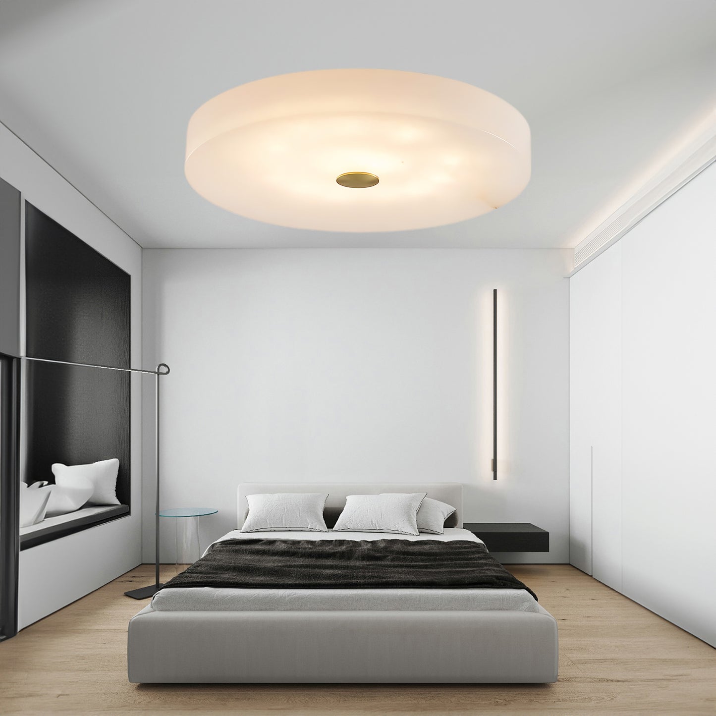 Sophie Alabaster Modern Metal Ceiling Lamp