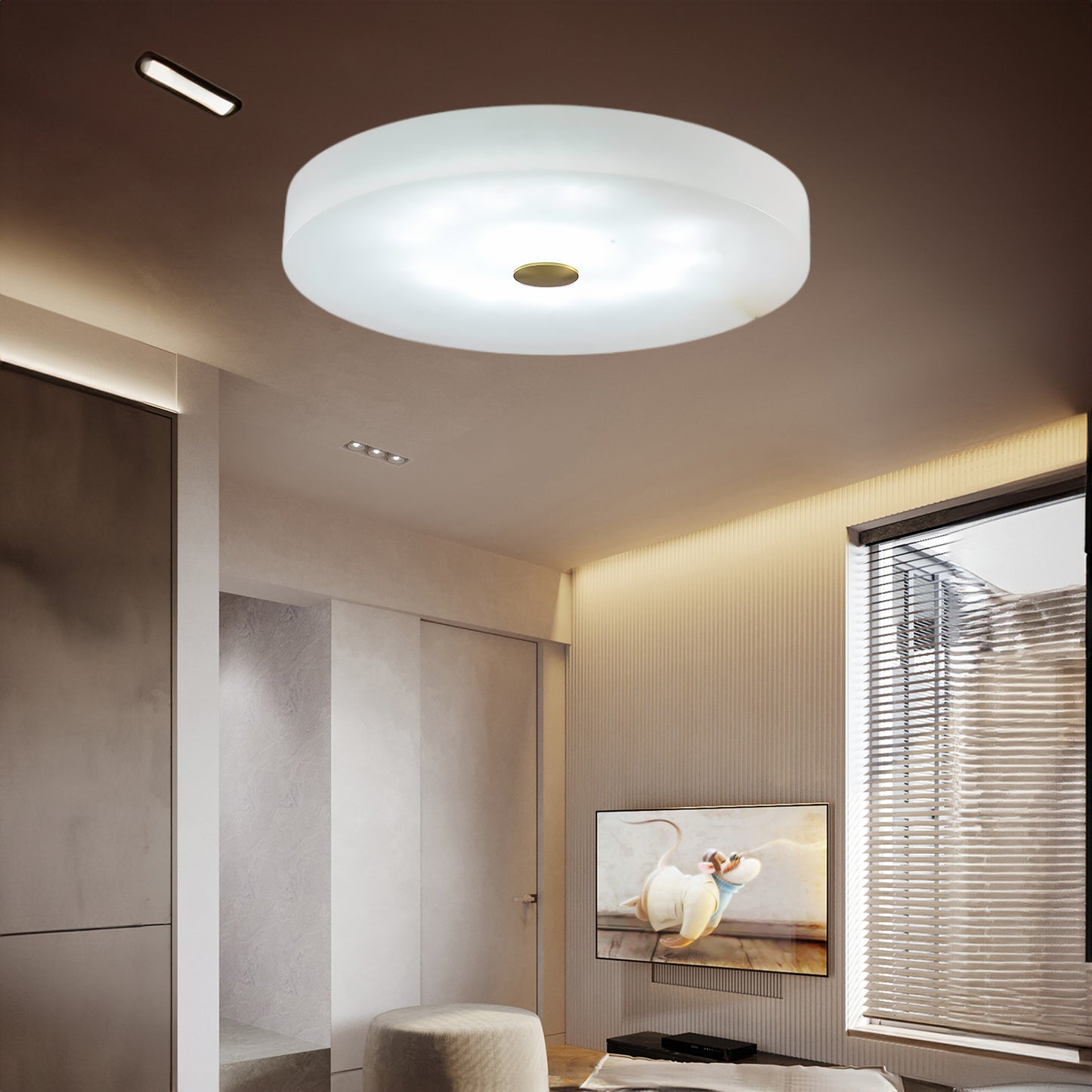 Sophie Alabaster Modern Metal Ceiling Lamp