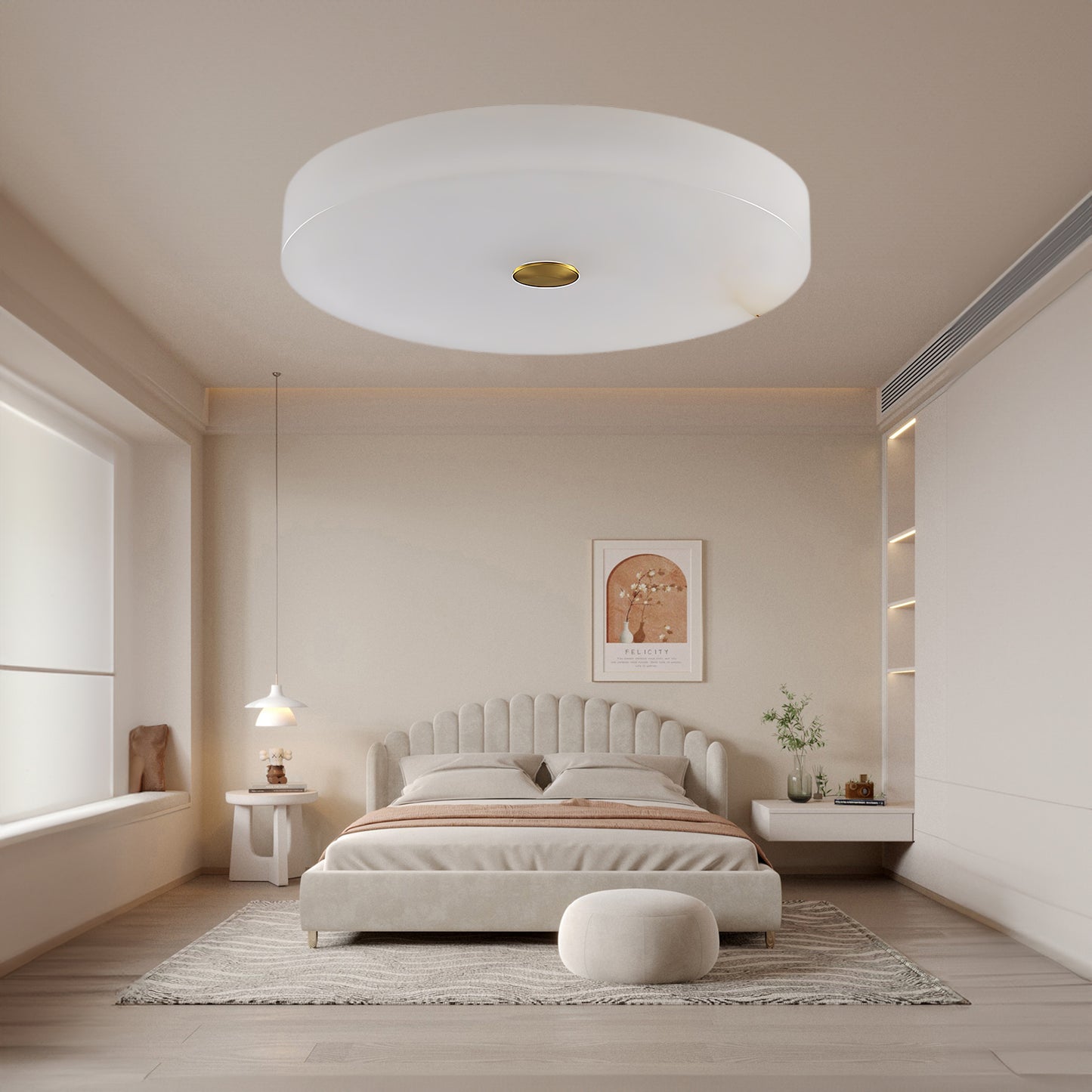 Sophie Alabaster Modern Metal Ceiling Lamp