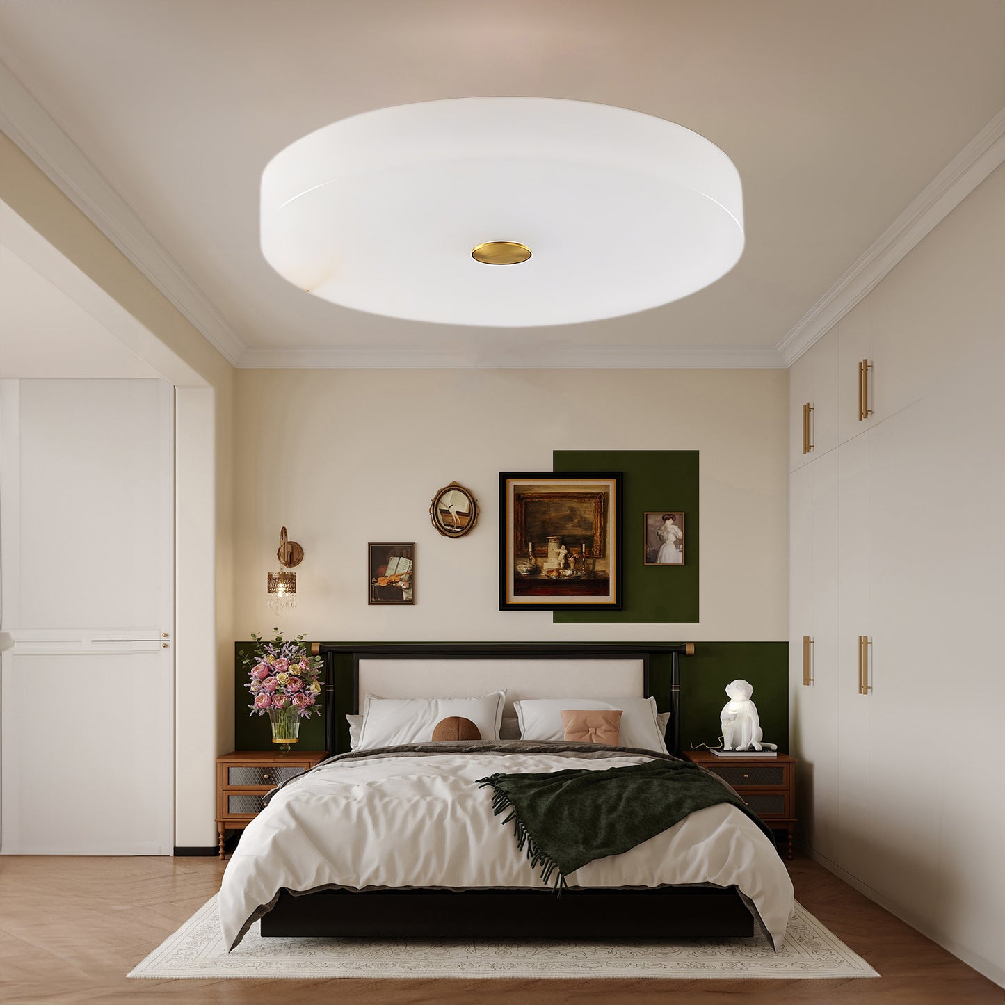 Sophie Alabaster Modern Metal Ceiling Lamp