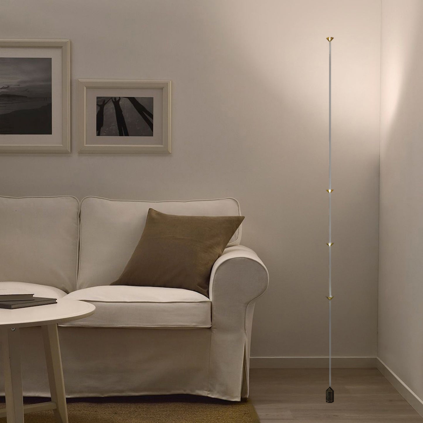 Soreluna Contemporary Crystal Floor Lamp