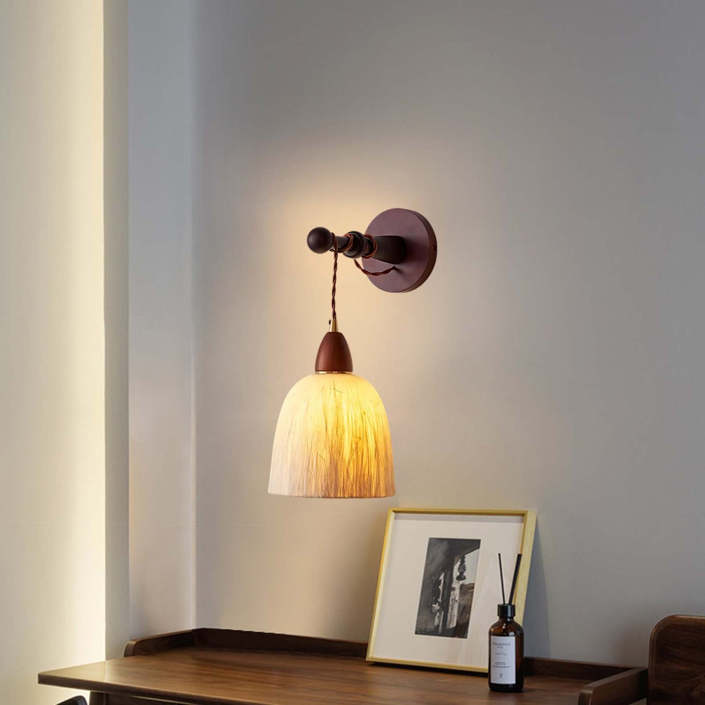 Soren Luxury Wood Wall Lamp