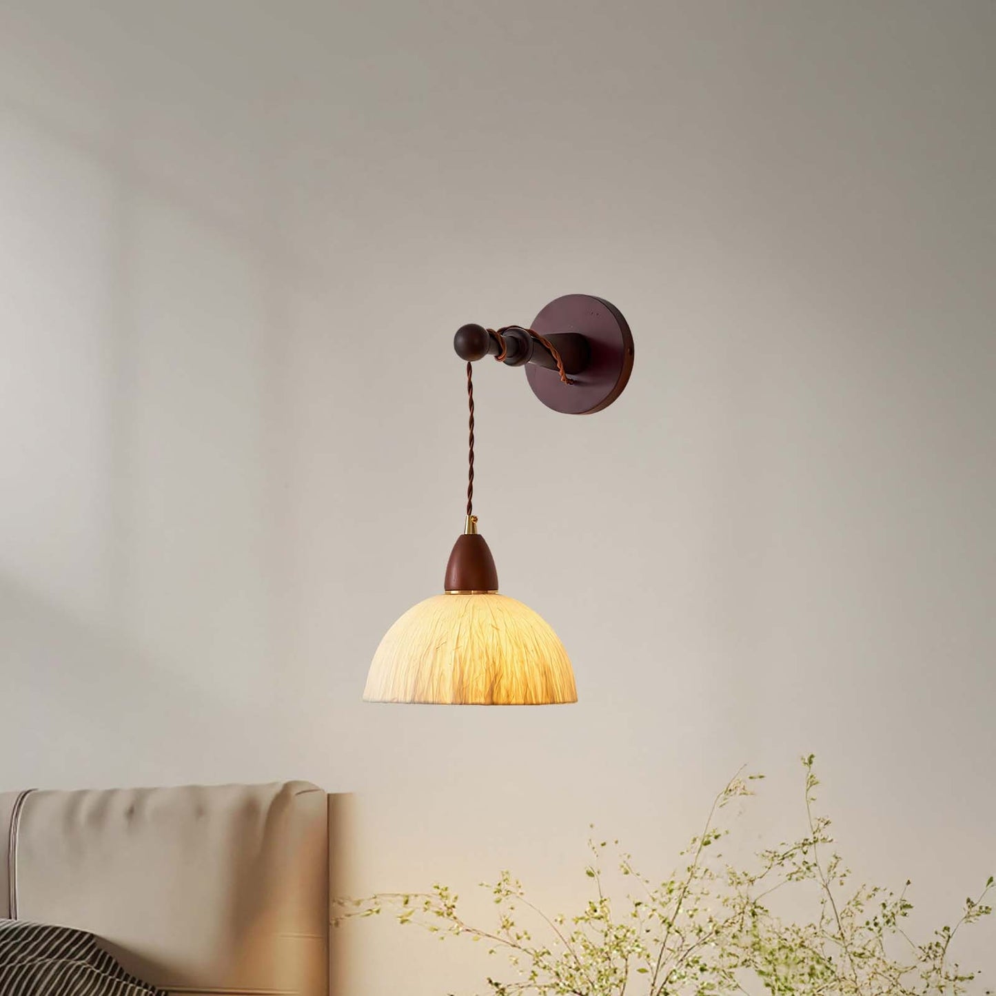 Soren Luxury Wood Wall Lamp