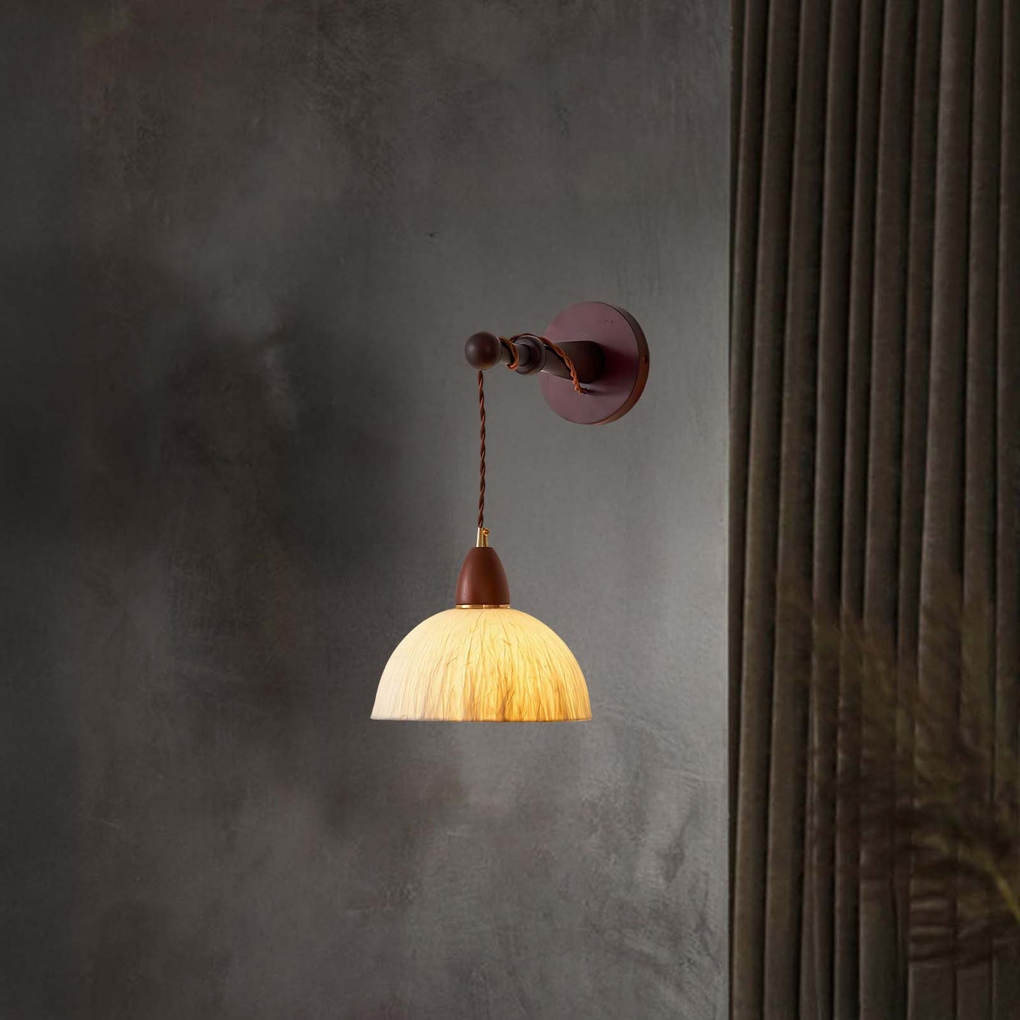 Soren Luxury Wood Wall Lamp