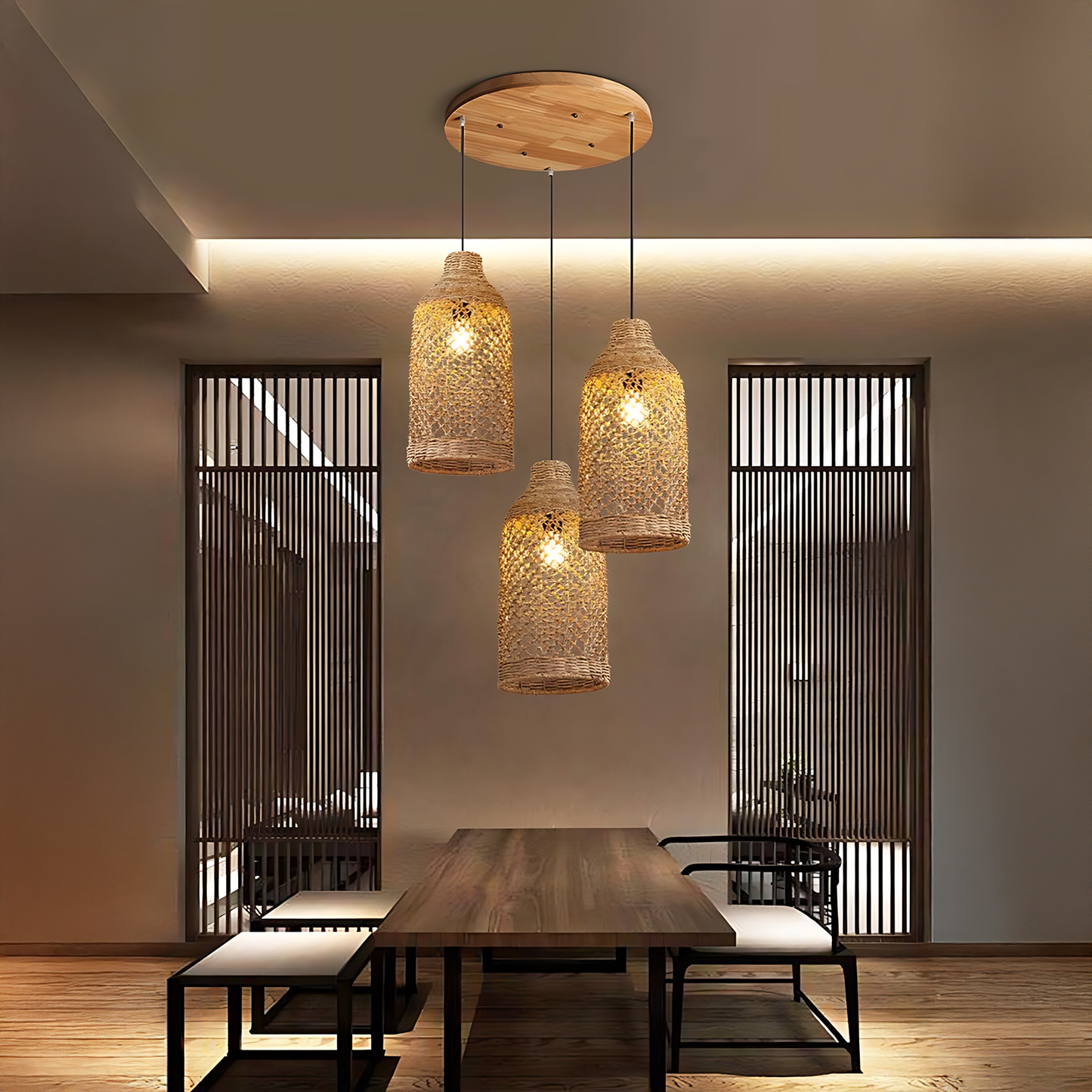 Southeast Rattan Feast Pendant Lamp