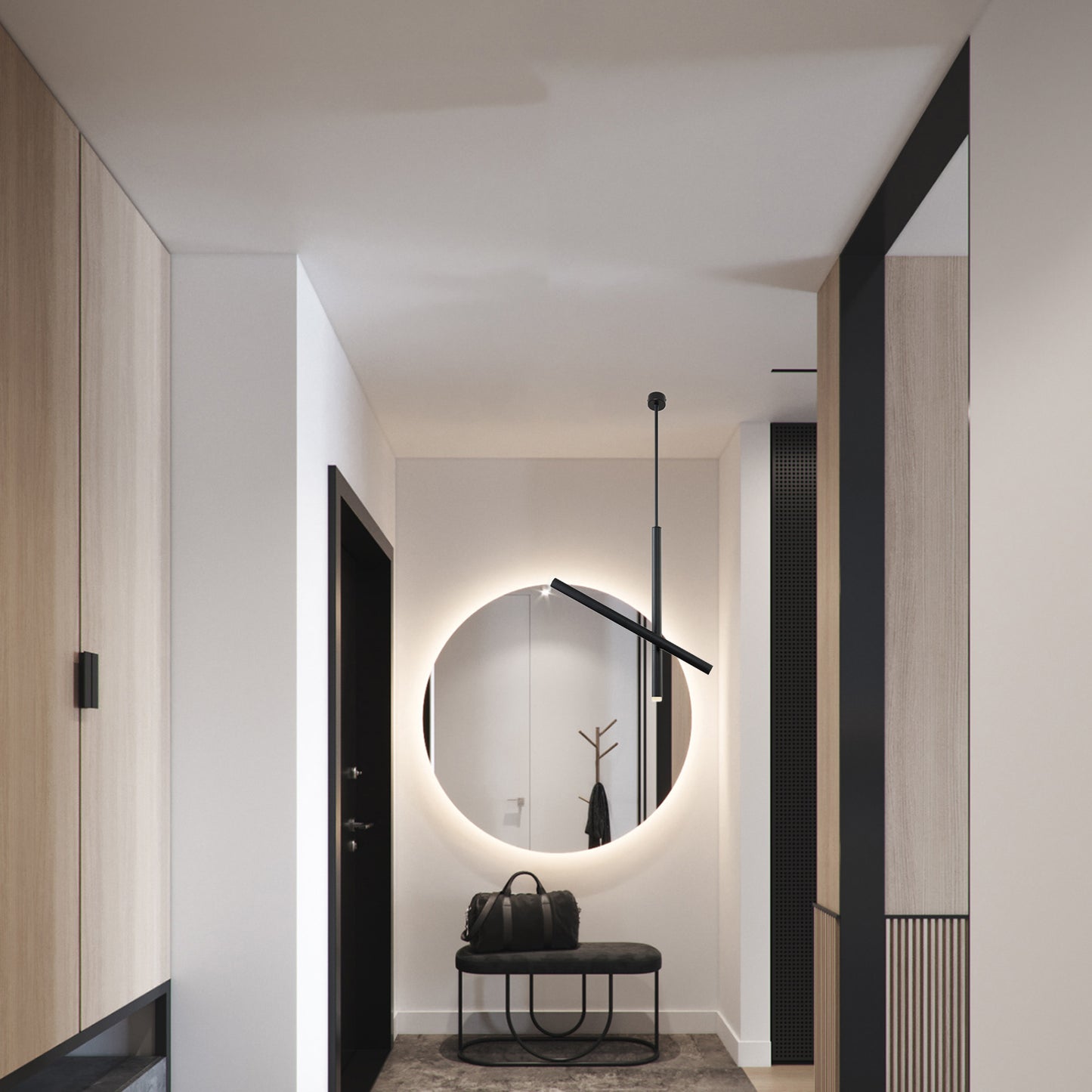 Spinner Linear Modern Metal Pendant Lamp