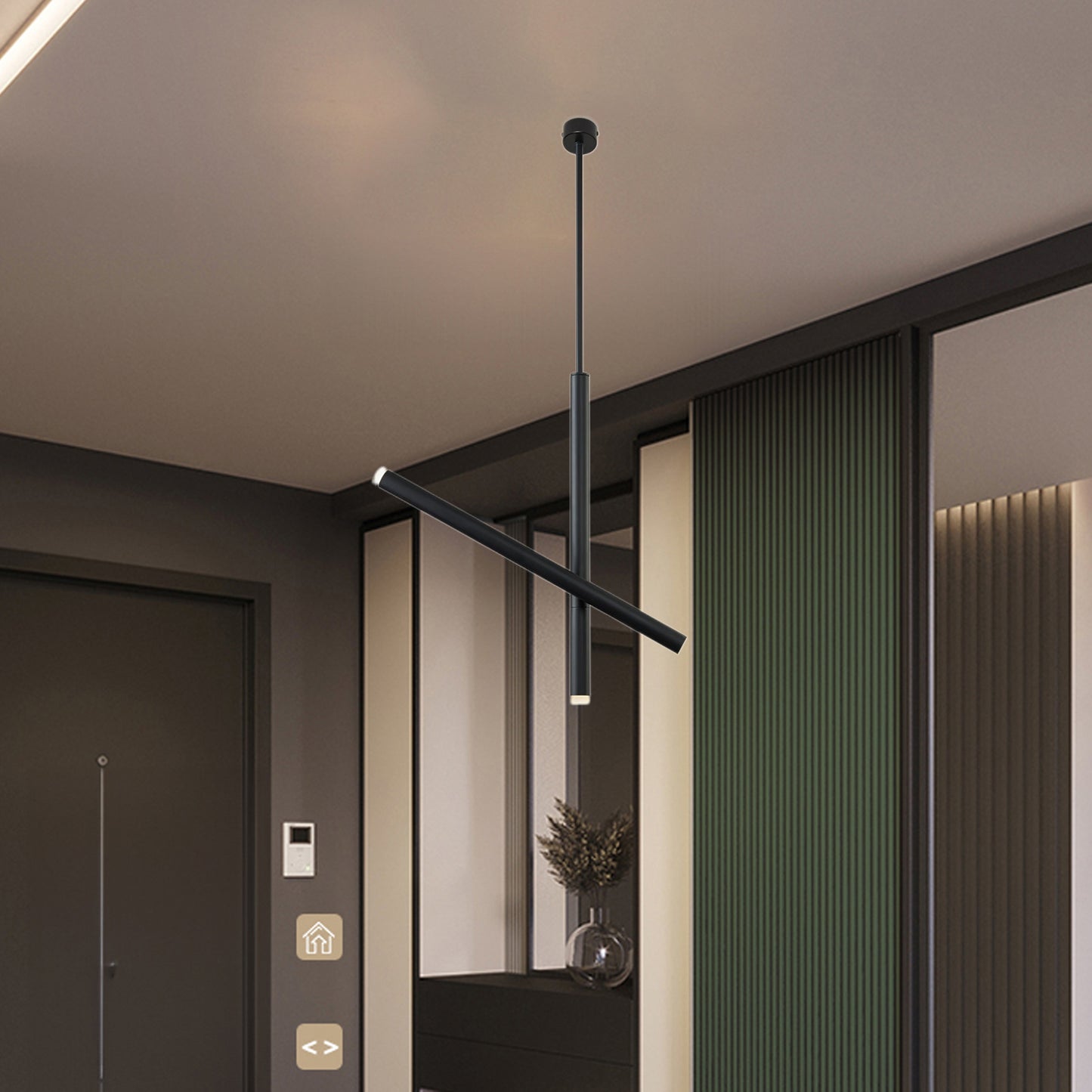 Spinner Linear Modern Metal Pendant Lamp