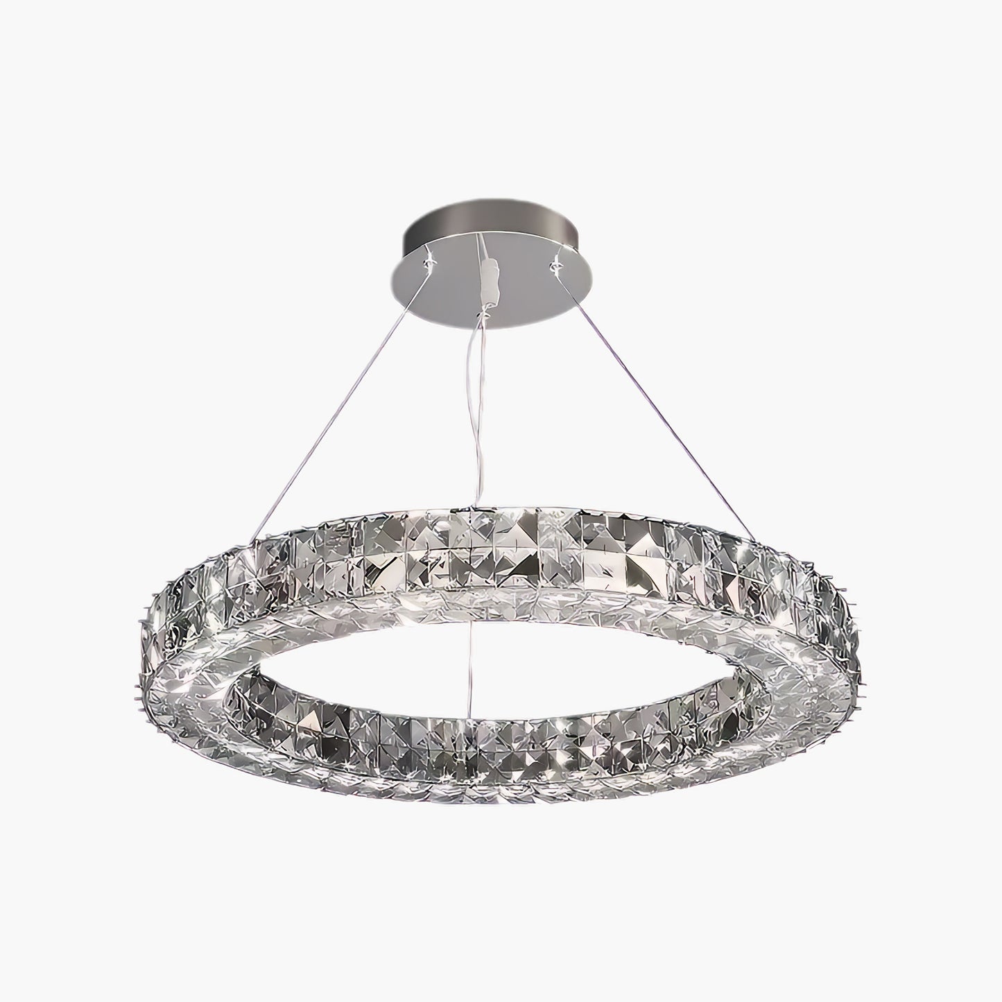 Spiridon Art Deco Steel Chandelier