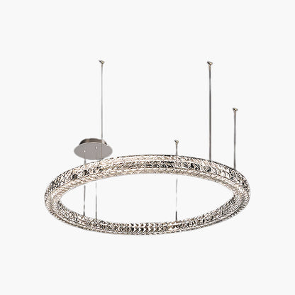 Spiridon Art Deco Steel Chandelier