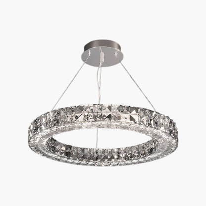 Spiridon Art Deco Steel Chandelier